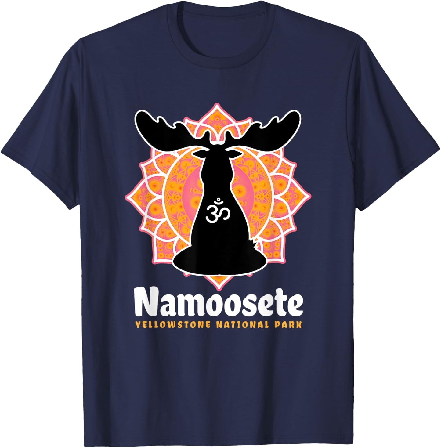 Yellowstone National Park Meditation Lover Cute Funny Gift T-Shirt - T-Shirt | Navy