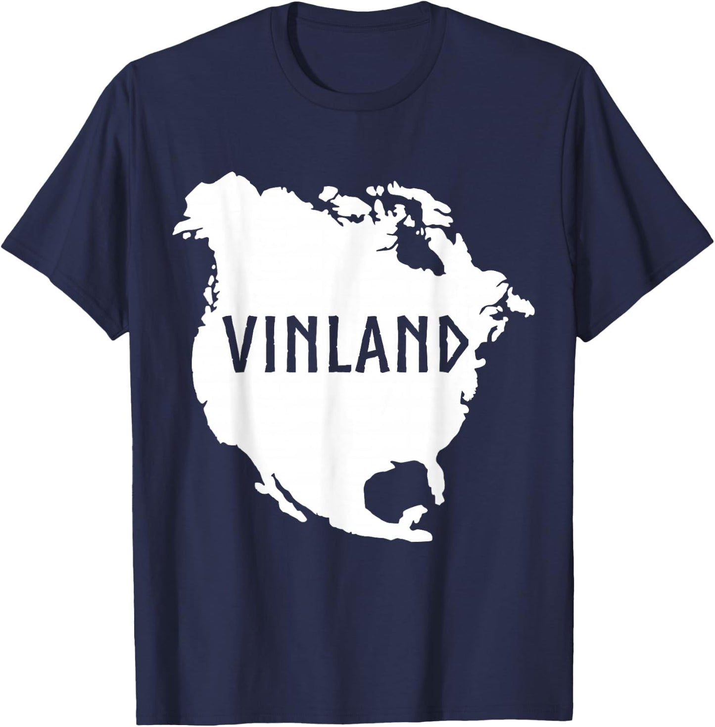 Vinland North America Viking Norse Asatru T-Shirt - T-Shirt | Navy