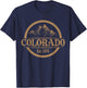 Colorado Souvenir Mountains T-Shirt - T-Shirt | Navy