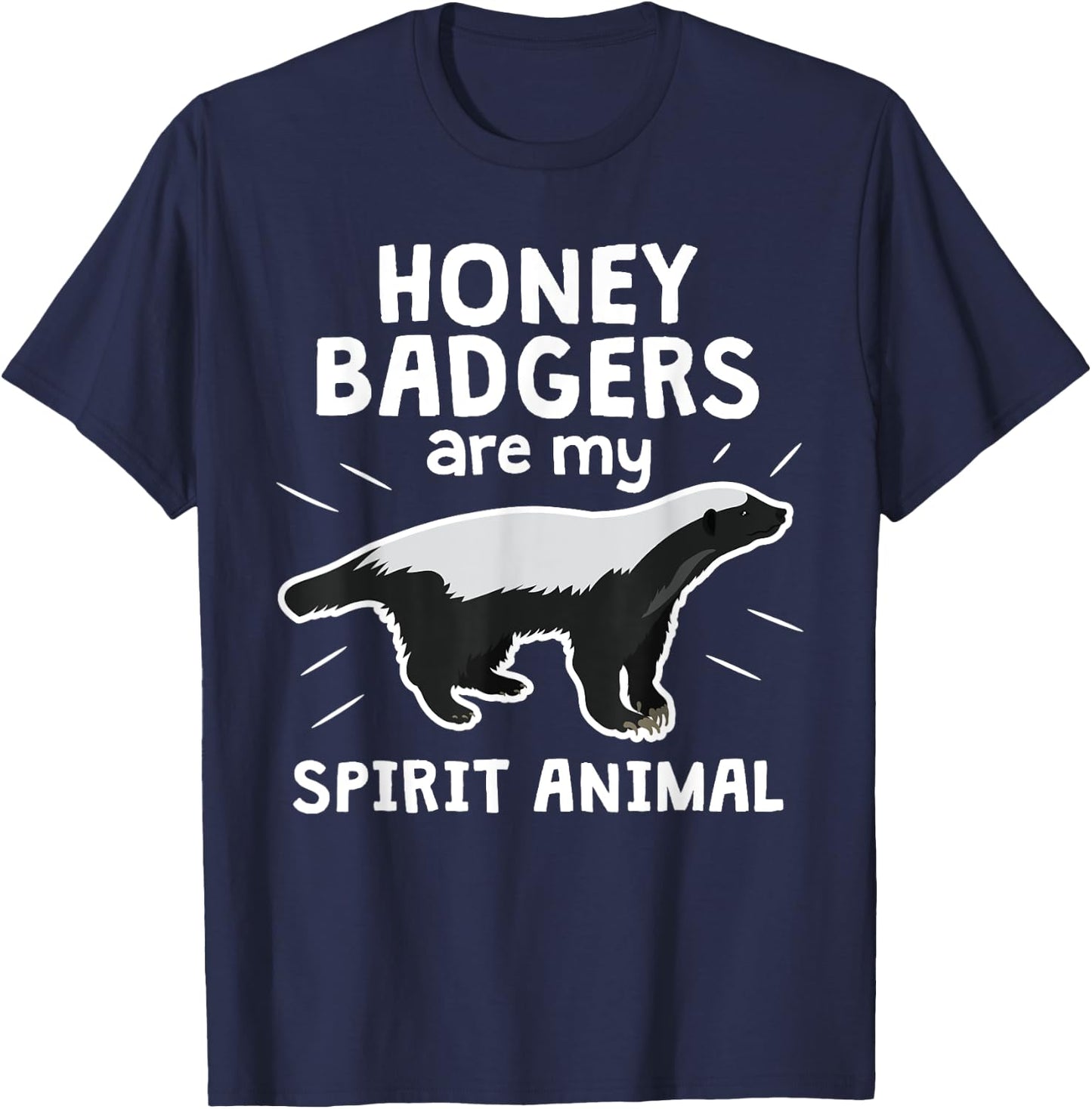 Honey Badger Spirit Animal Clothing Apparel Art Gift Kids T-Shirt - T-Shirt | Navy