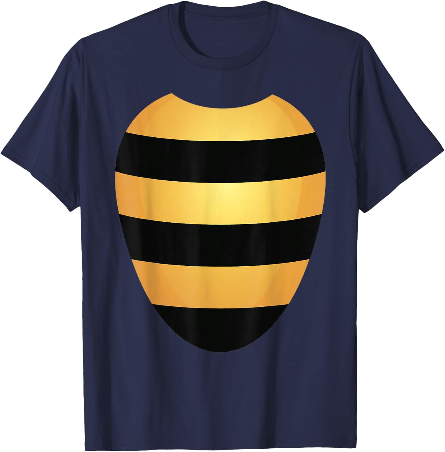 Bee Halloween Costume Shirt Yellow Stripes on Black T-Shirt - T-Shirt | Navy