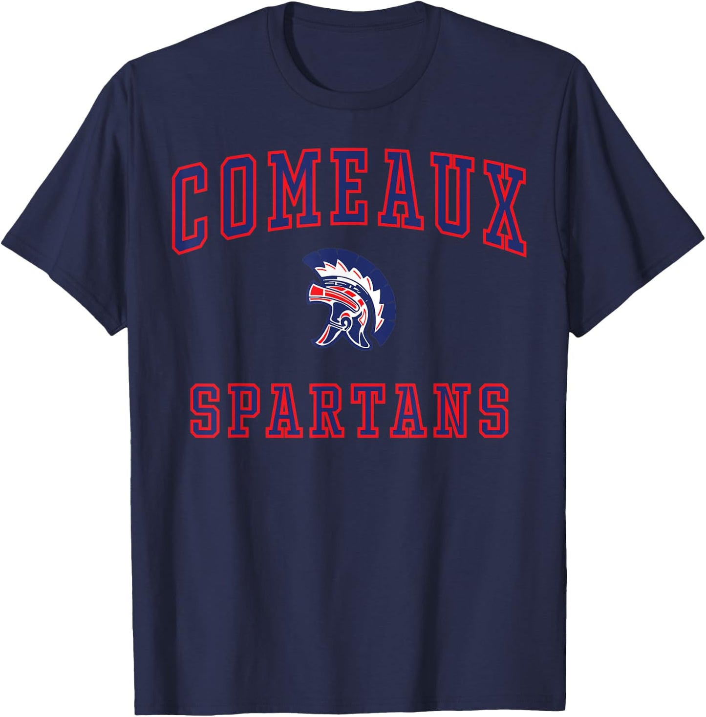 Comeaux High School Spartans C1 T-Shirt - T-Shirt | Navy