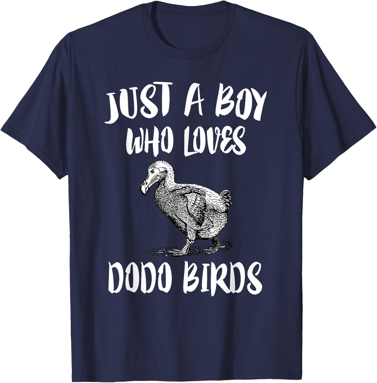 Just A Boy Who Loves Dodo Birds Gift T-Shirt - T-Shirt | Navy