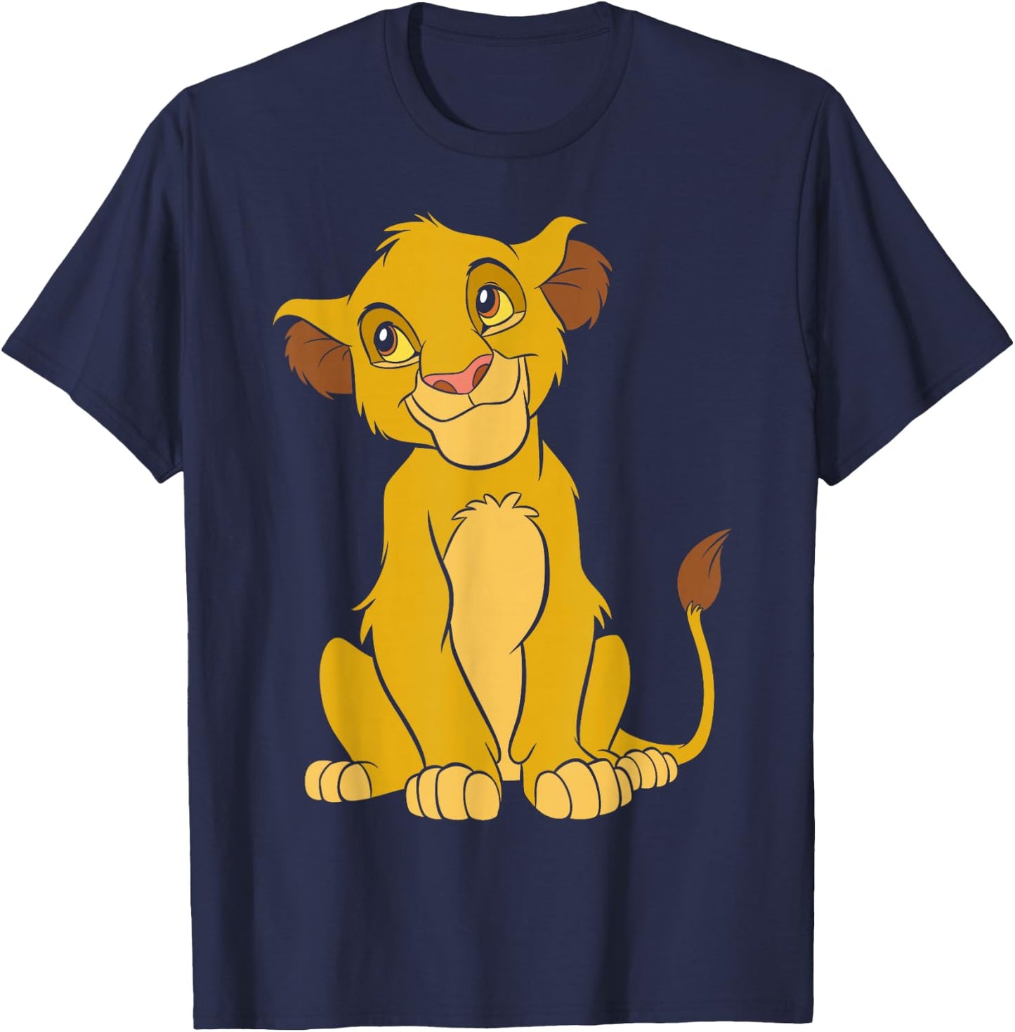 Disney The Lion King Cute Simba T-Shirt - T-Shirt | Navy