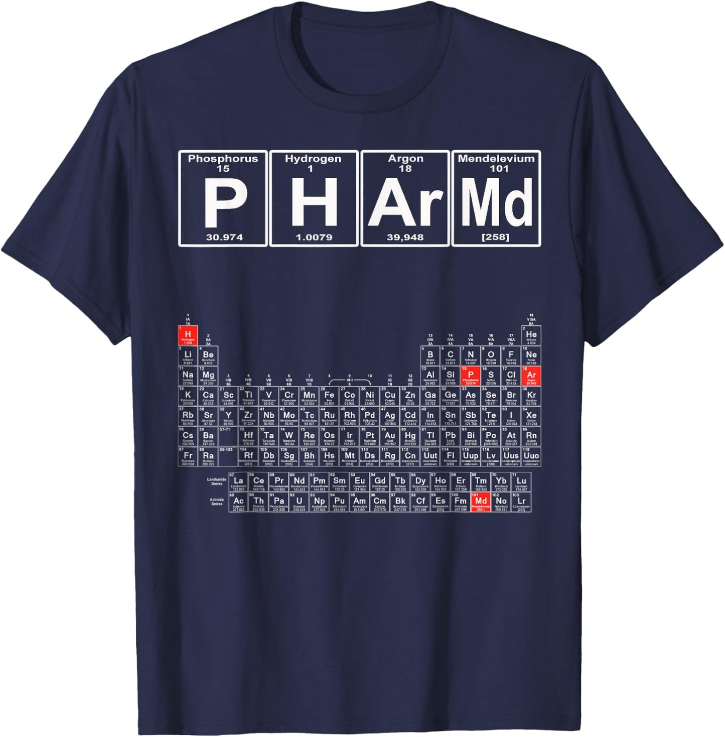 PharmD - Pharmacy Graduate - Pharmacy School Gift T-Shirt - T-Shirt | Navy