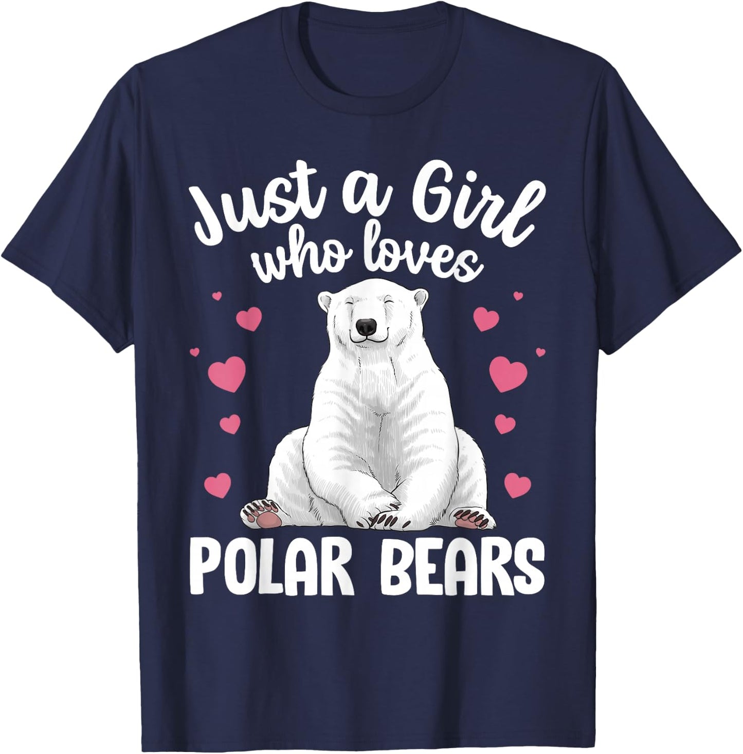 Best Polar Bear Design Women Arctic Polar Bear Lover T-Shirt - T-Shirt | Navy