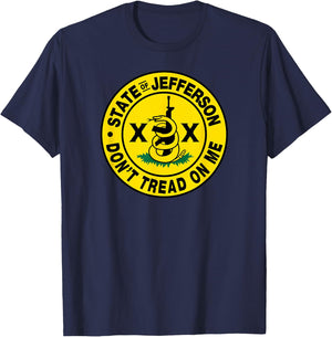 State of Jefferson Don't Tread Seal T-Shirt - T-Shirt | Navy
