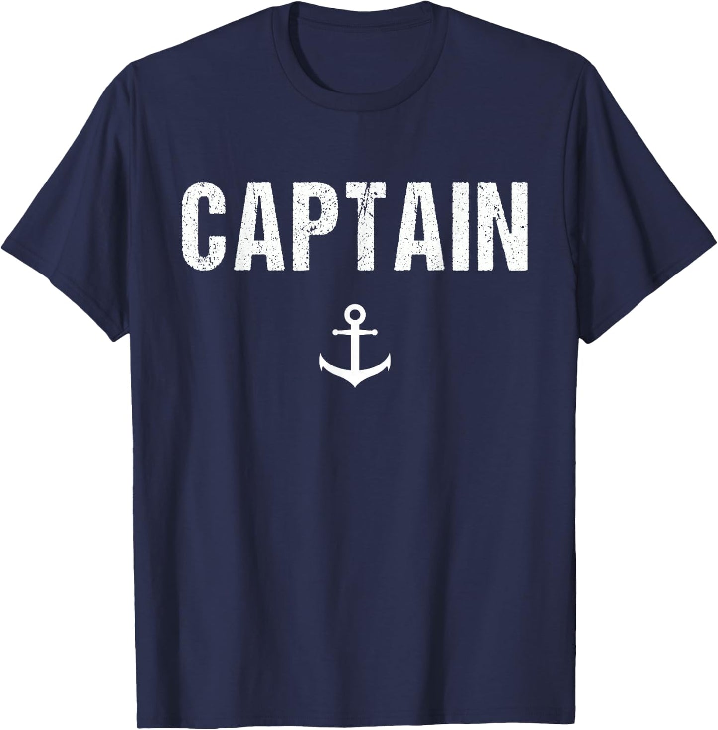 Captain | Boat Owner Novelty Gift T-Shirt - T-Shirt | Navy