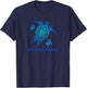 Bethany Beach Delaware Sea Blue Tribal Turtle T-Shirt - T-Shirt | Navy