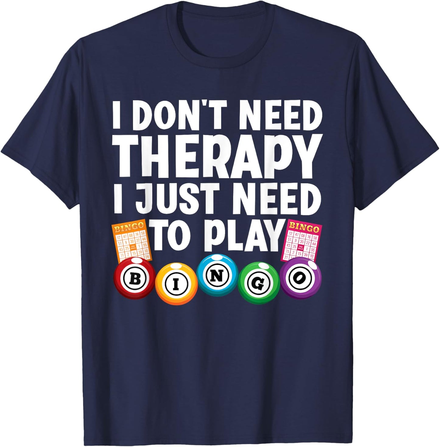Cute Bingo Novelty Women Bingo Lover Bingo Player T-Shirt - T-Shirt | Navy