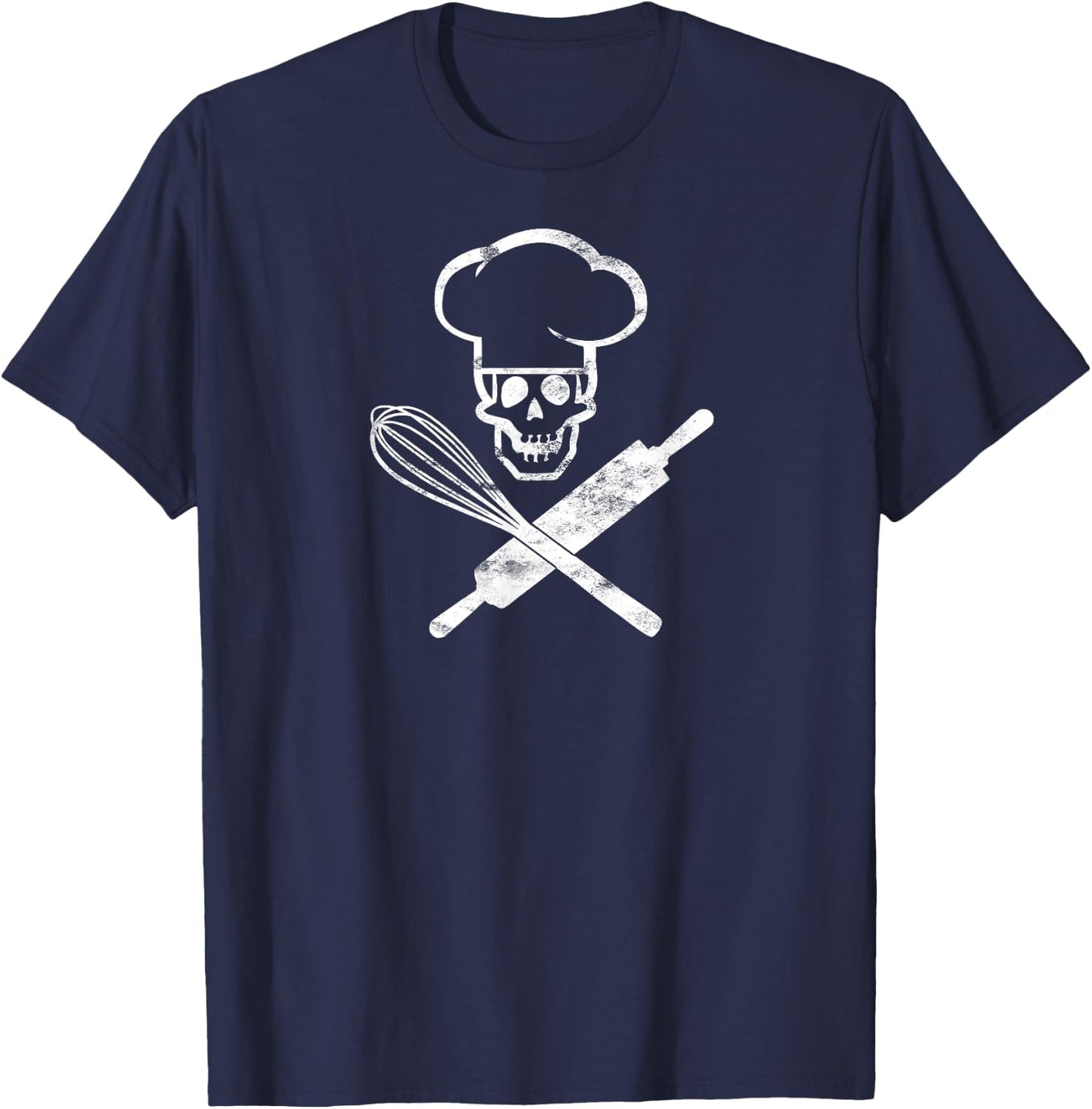 Badass Baker Funny Baking I Love Baking Humor ed T-Shirt - T-Shirt | Navy