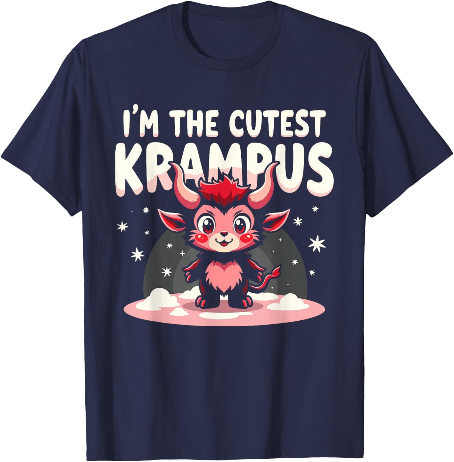 Cute Christmas Monster Krampus Lover Festive Fun Christmas T-Shirt - T-Shirt | Navy