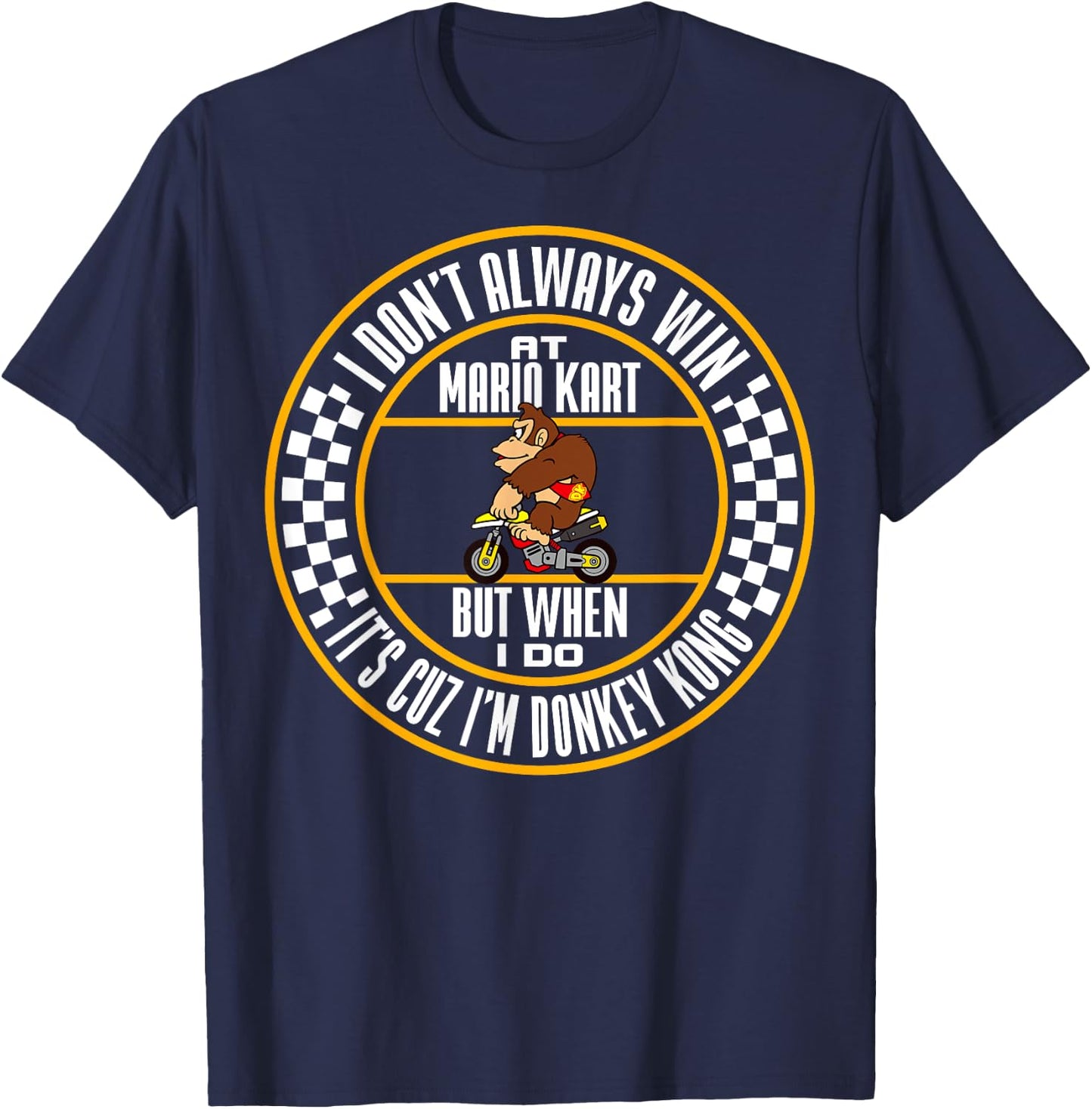 Nintendo Mario Kart Winning As Donkey Kong Graphic T-Shirt - T-Shirt | Navy