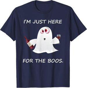 I'm Just Here For The Booze T-Shirt - T-Shirt | Navy