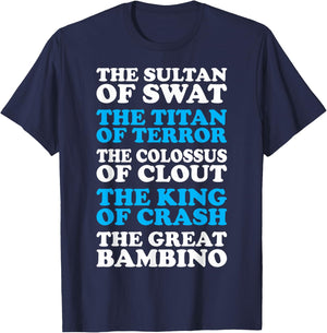 Sultan Swat Colocus Clout King Crash Great Bambino T-Shirt - T-Shirt | Navy