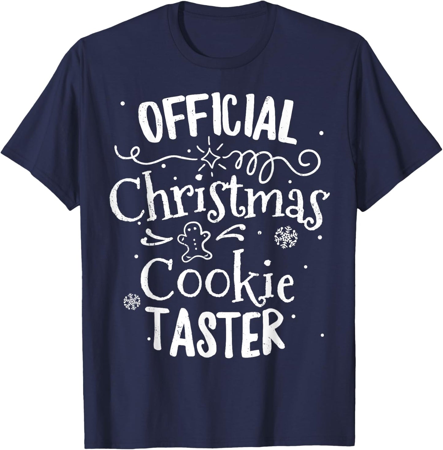 Official Christmas Cookie Button Baking Baker Holiday Xmas T-Shirt - T-Shirt | Navy