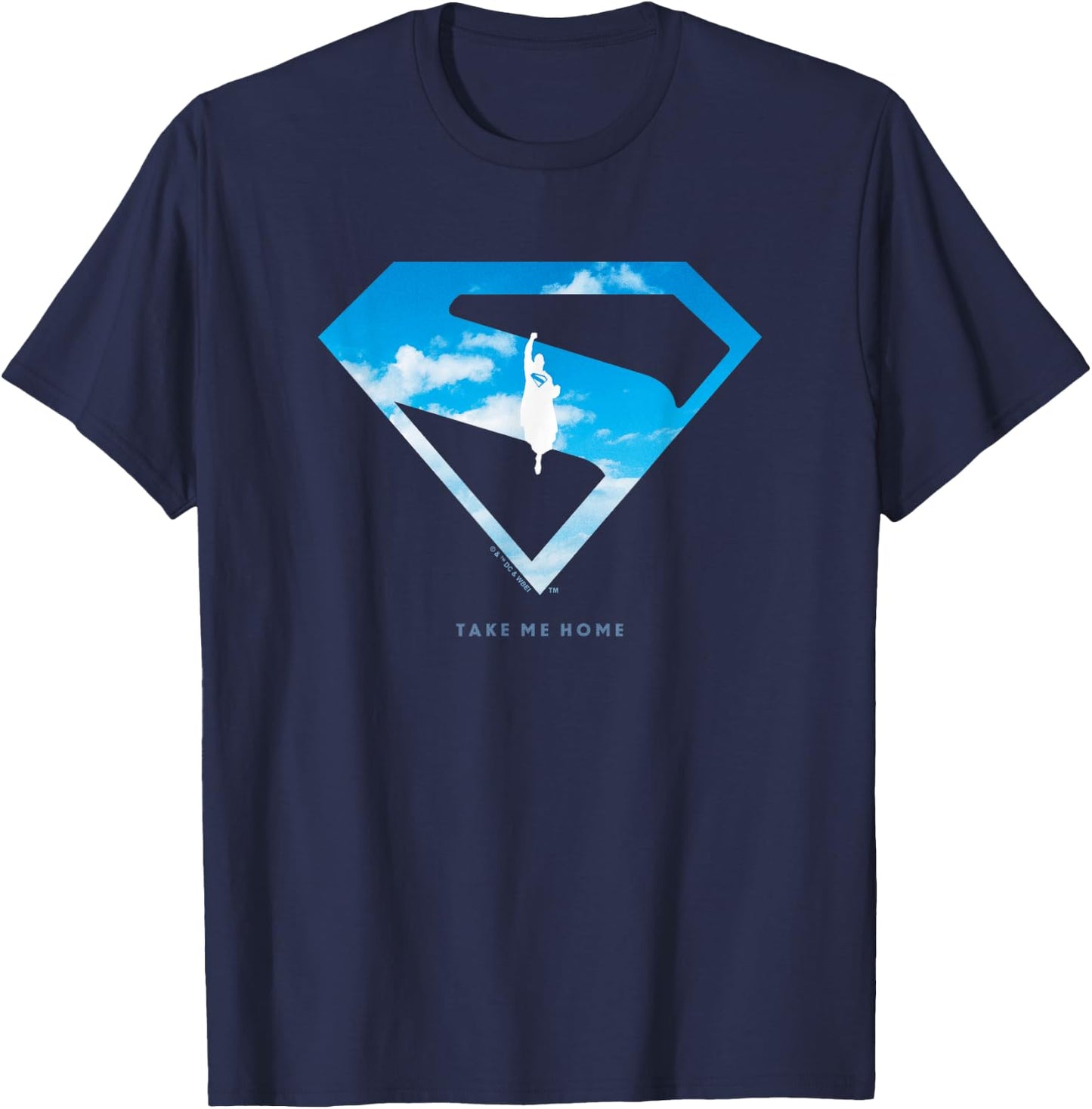 Superman (2025 Movie) Cloud Shield T-Shirt - T-Shirt | Navy