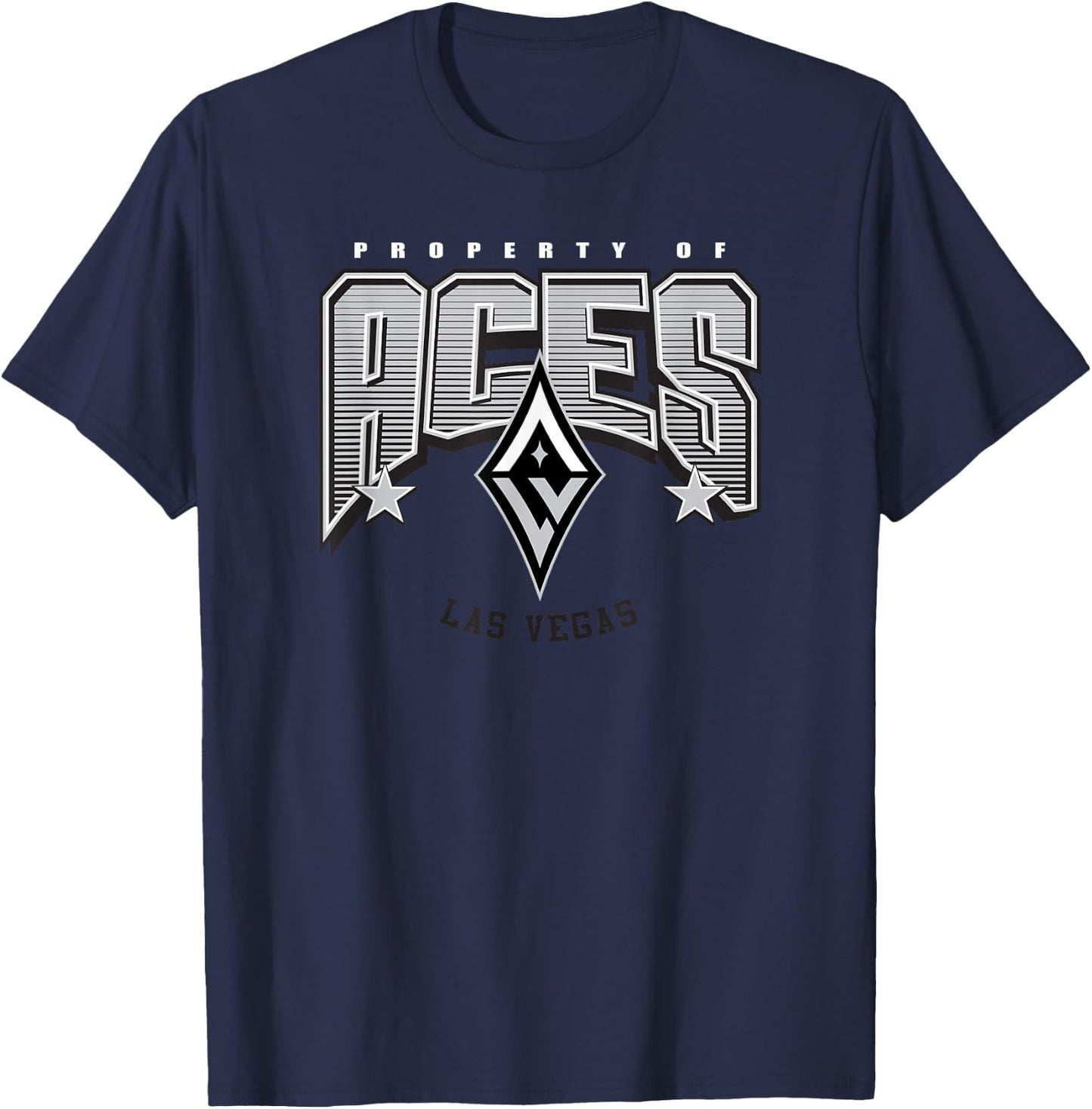 Las Vegas Aces WNBA , Grey, Small, -Adults T-Shirt - T-Shirt | Navy