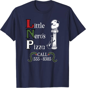 The Little Nero's Pizza Christmas, Funny Christmas T-Shirt - T-Shirt | Navy