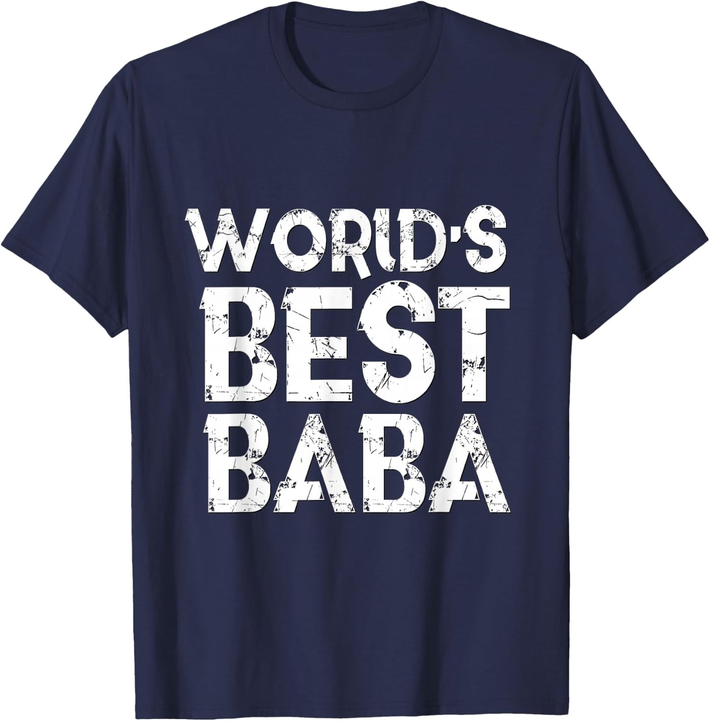 World's Best Baba Father's Day Muslim Dad Husband T-Shirt - T-Shirt | Navy