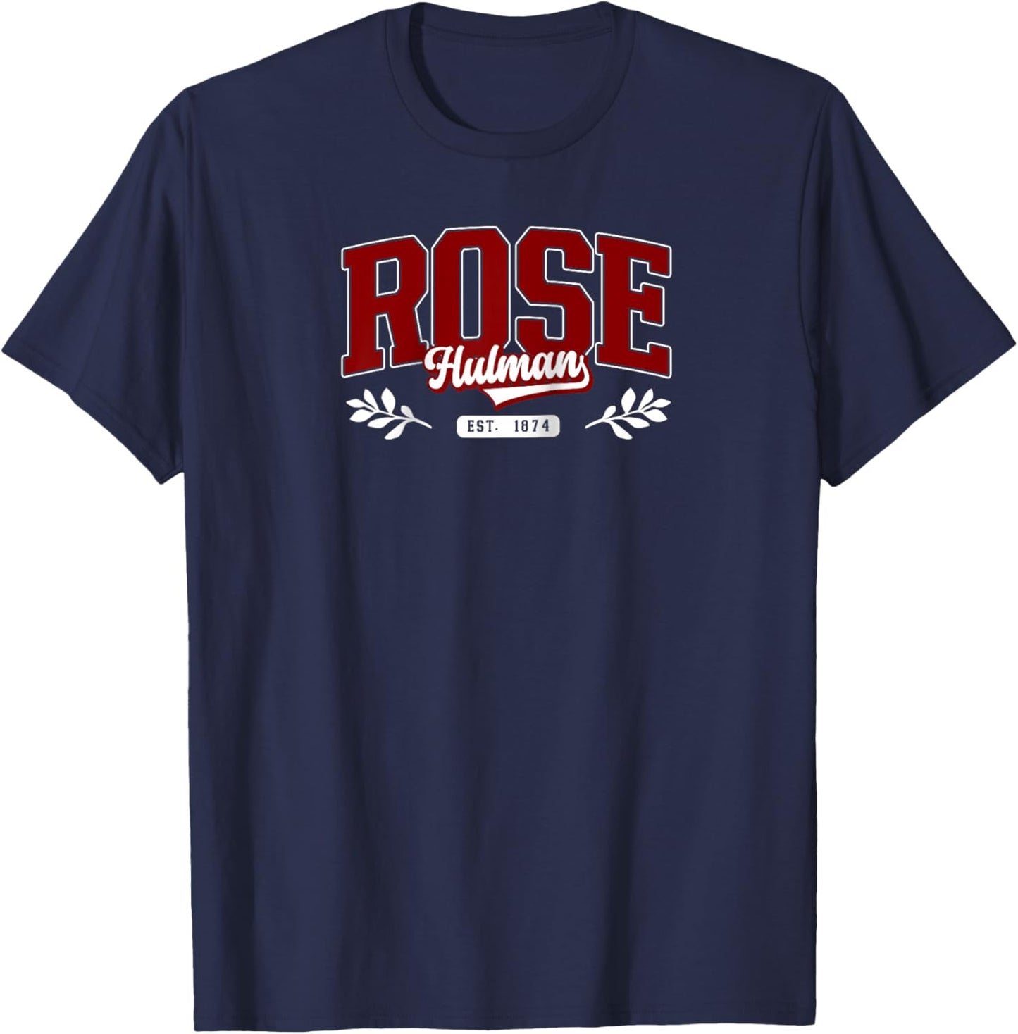 Rose Hulman of Technology Arch Retro Women Raglan Baseball T-Shirt - T-Shirt | Navy