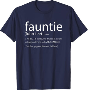 Fauntie - Funny Aunt T-Shirt - T-Shirt | Navy
