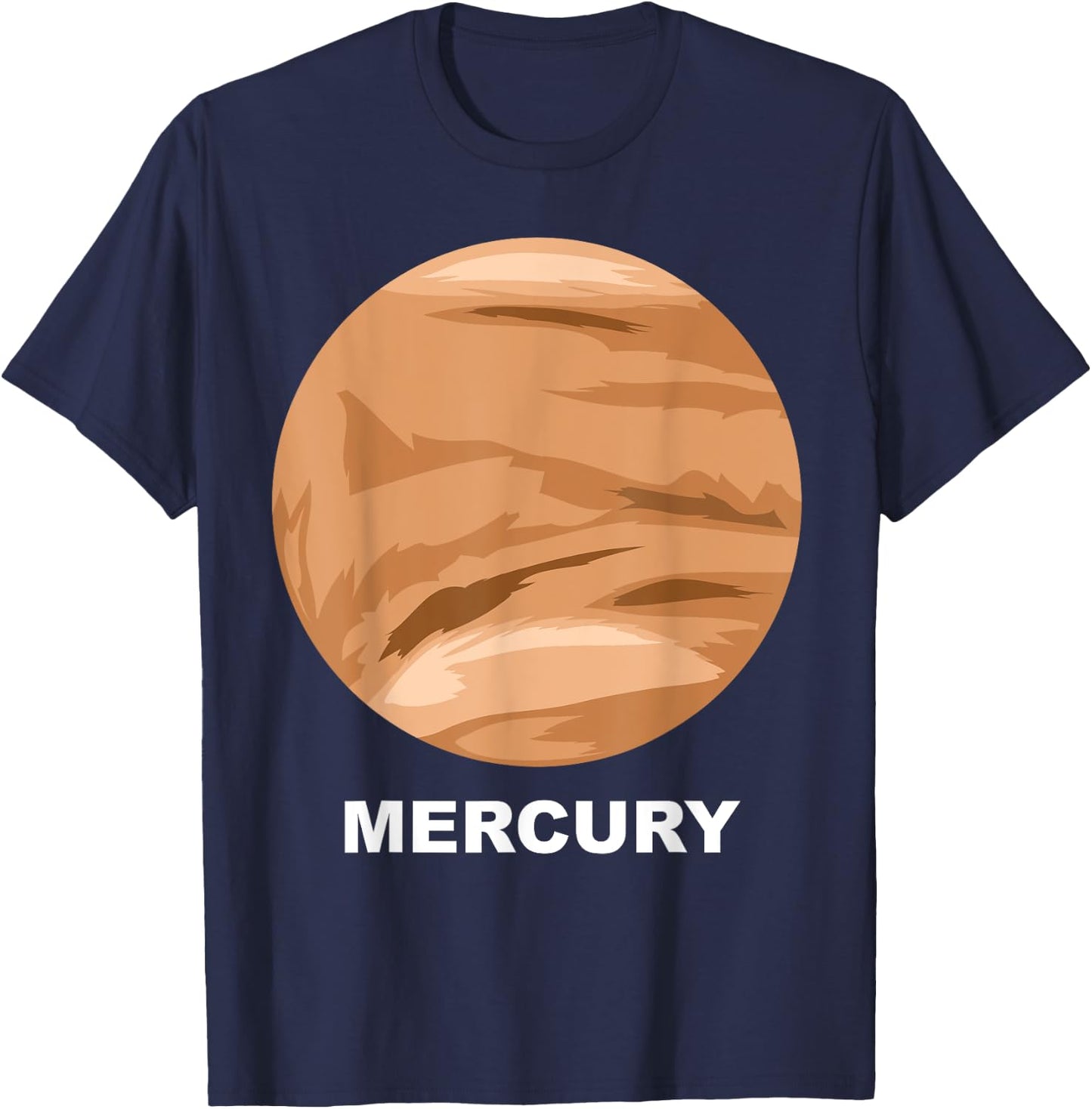 Solar System Group Costumes - Giant Planet Mercury Costume T-Shirt - T-Shirt | Navy