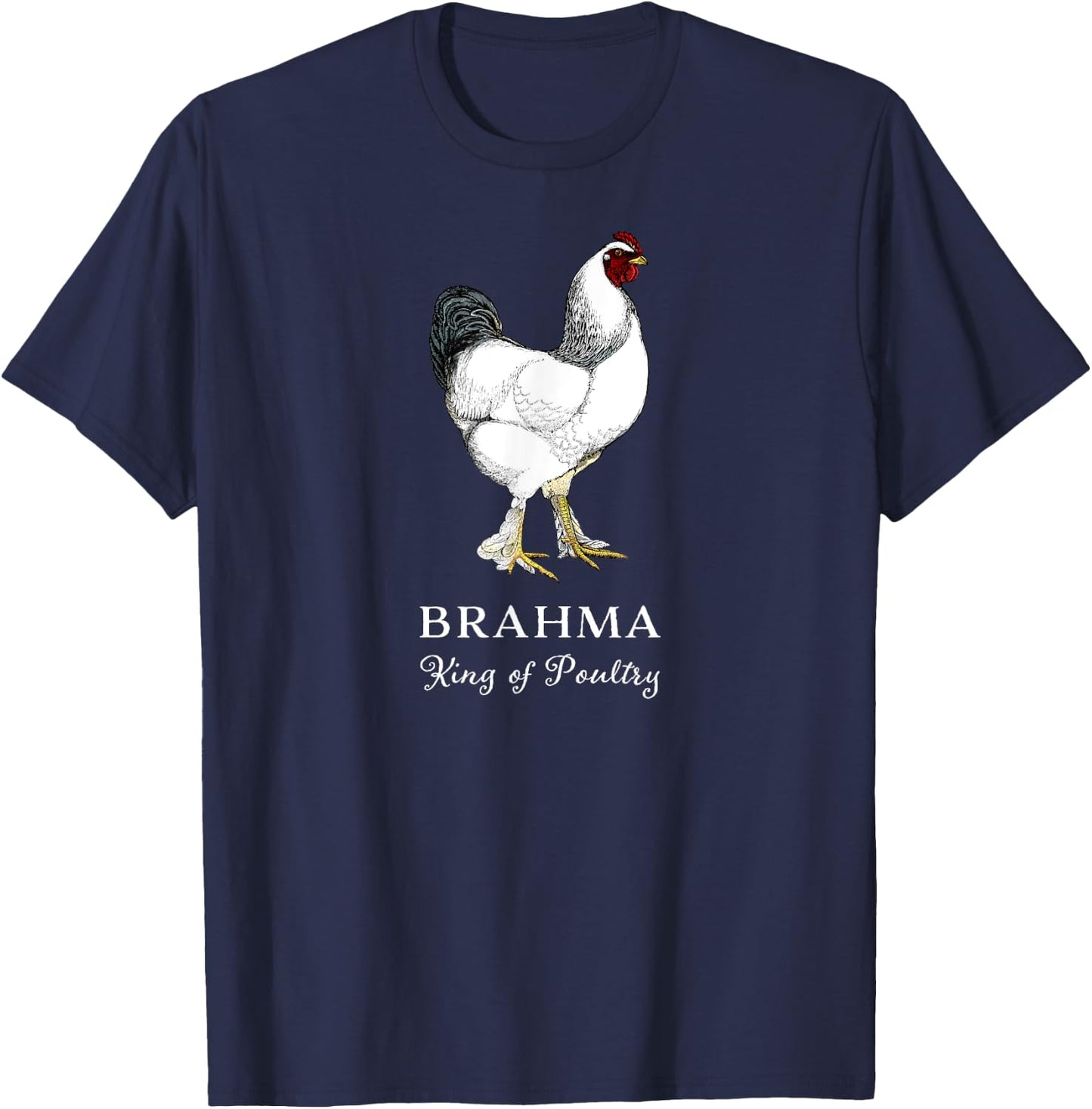 Brahma Rooster King of Poultry T-Shirt - T-Shirt | Navy
