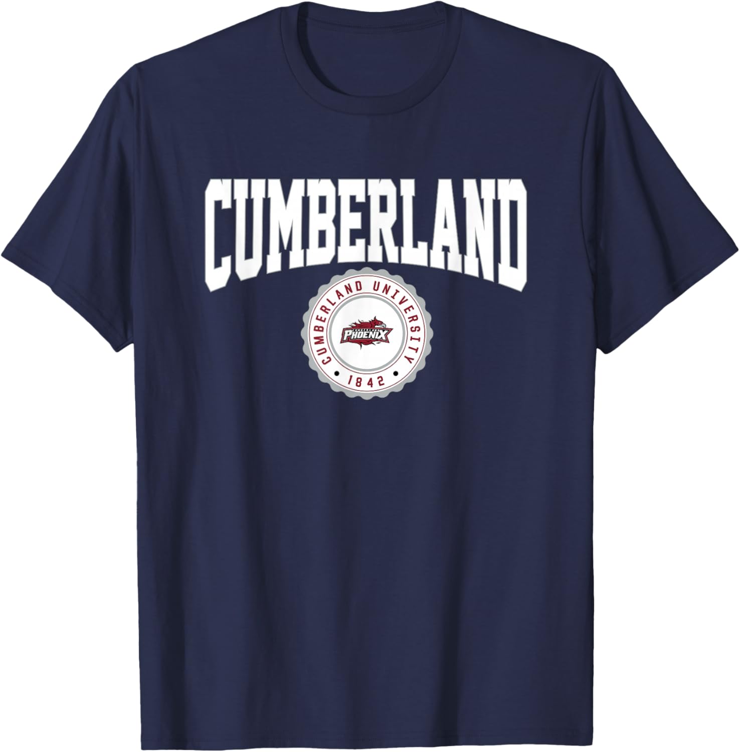 Cumberland University Phoenix Collegiate Seal T-Shirt - T-Shirt | Navy