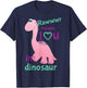 Lil' Stings Adult Baby I Love You Dinosaur ABDL T-Shirt - T-Shirt | Navy