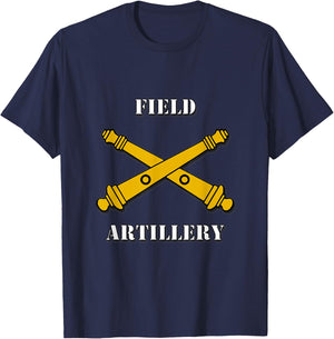 Field Artillery w/Crossed Cannons Shirt T-Shirt - T-Shirt | Navy