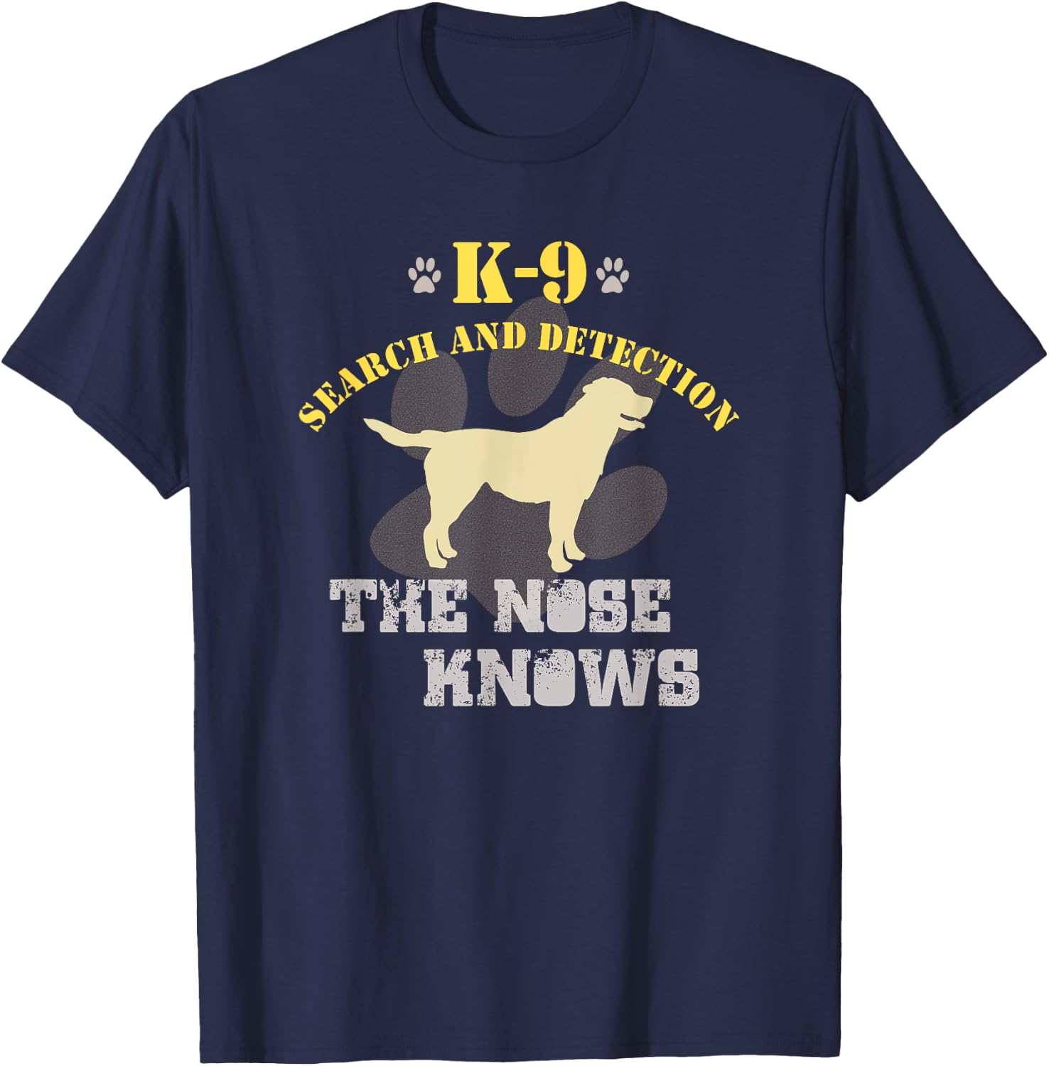 K9 Detection Dog | Labrador Retriever T-Shirt - T-Shirt | Navy