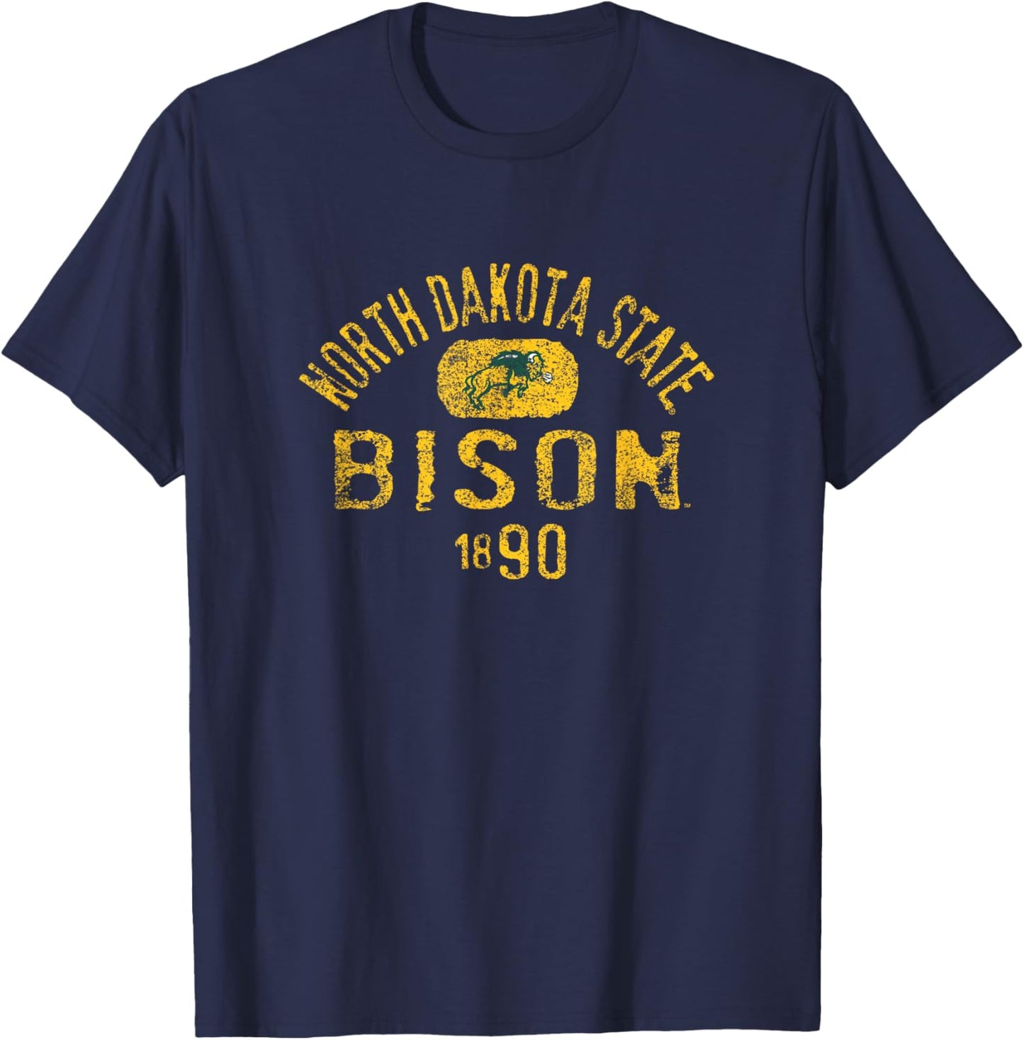 North Dakota State Bison 1890 Vintage Green T-Shirt - T-Shirt | Navy