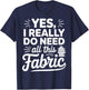 Quilting Patchwork Lover Quilt Guild Sewist Quilters T-Shirt - T-Shirt | Navy