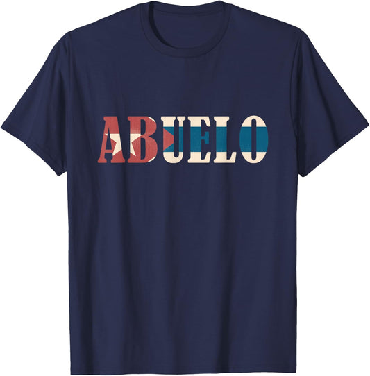 Grandfather Men's Vintage Cuban Flag - Black, Small T-Shirt - T-Shirt | Navy