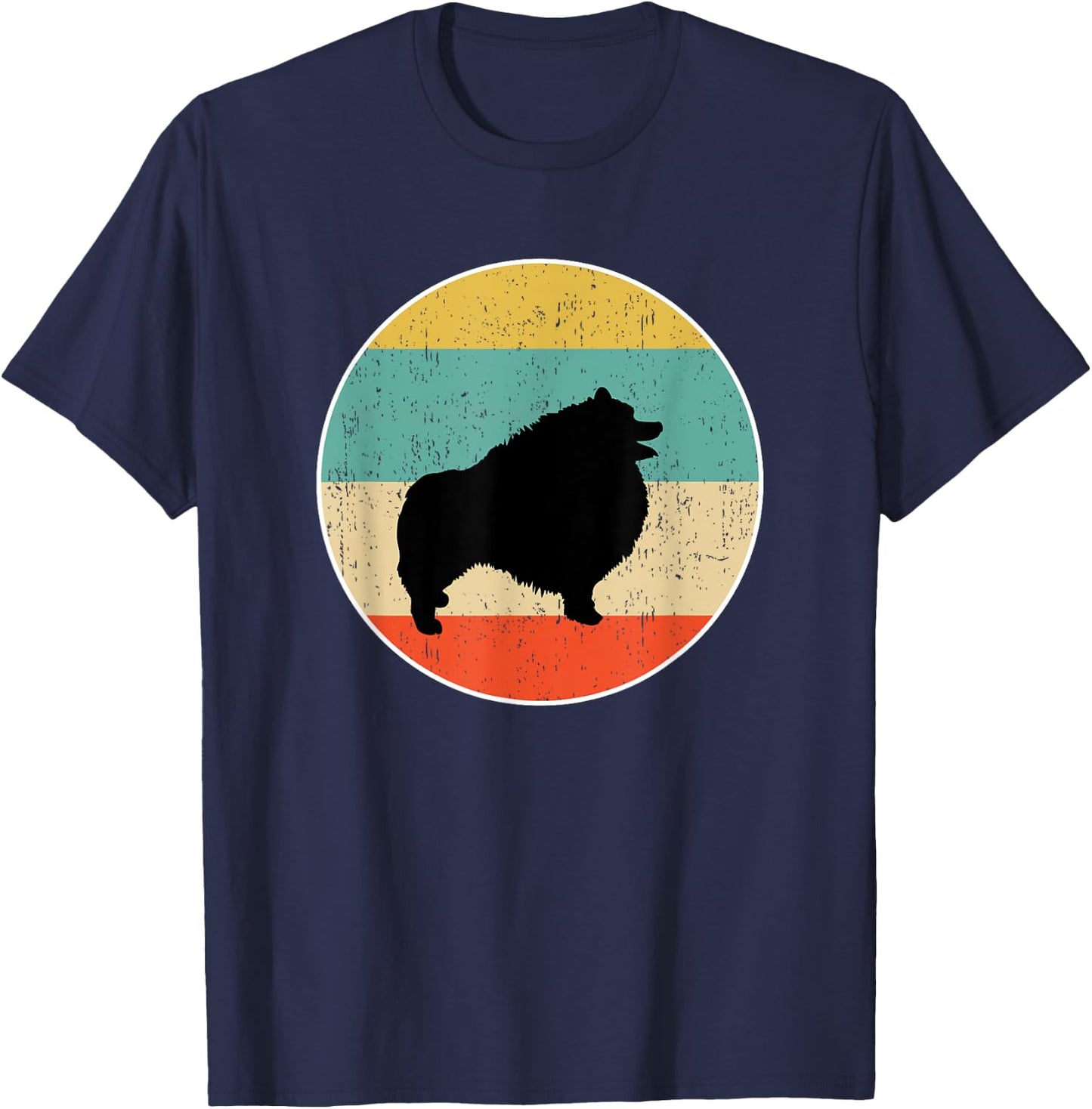 Keeshond Dog Gift T-Shirt - T-Shirt | Navy
