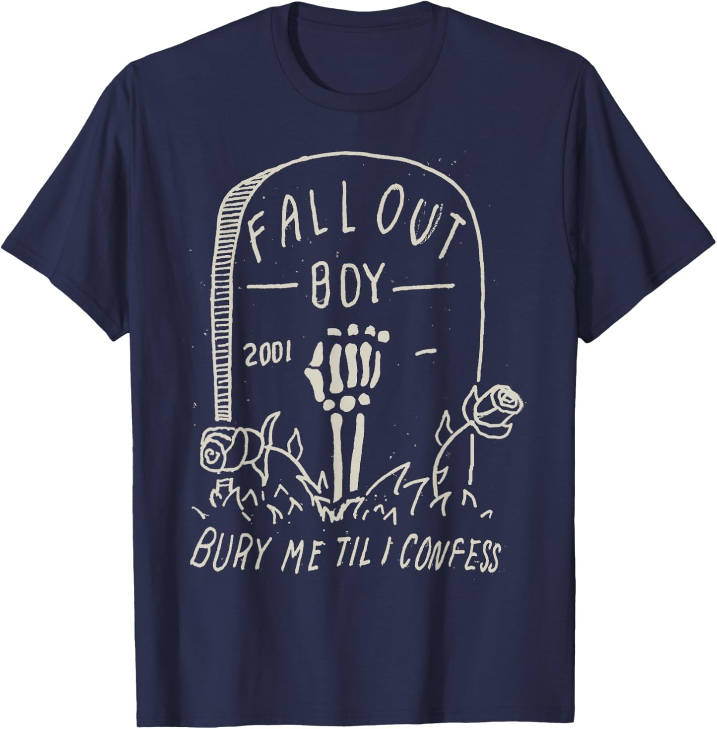 Fall Out Boy - Grave T-Shirt - T-Shirt | Navy