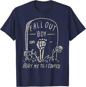 Fall Out Boy - Grave T-Shirt - T-Shirt | Navy
