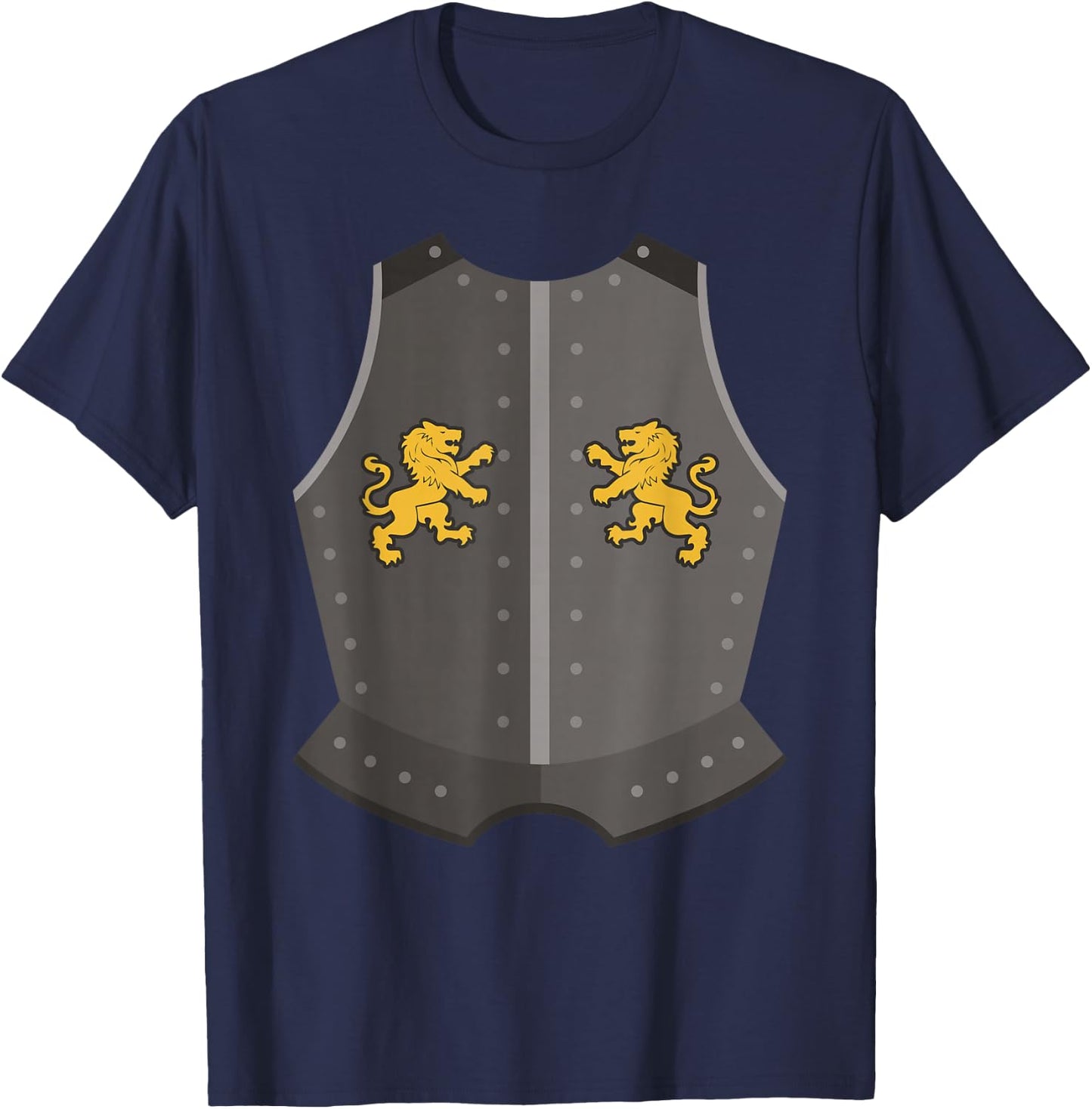 Medieval Knight Costume Funny Halloween Armor Shirt T-Shirt - T-Shirt | Navy