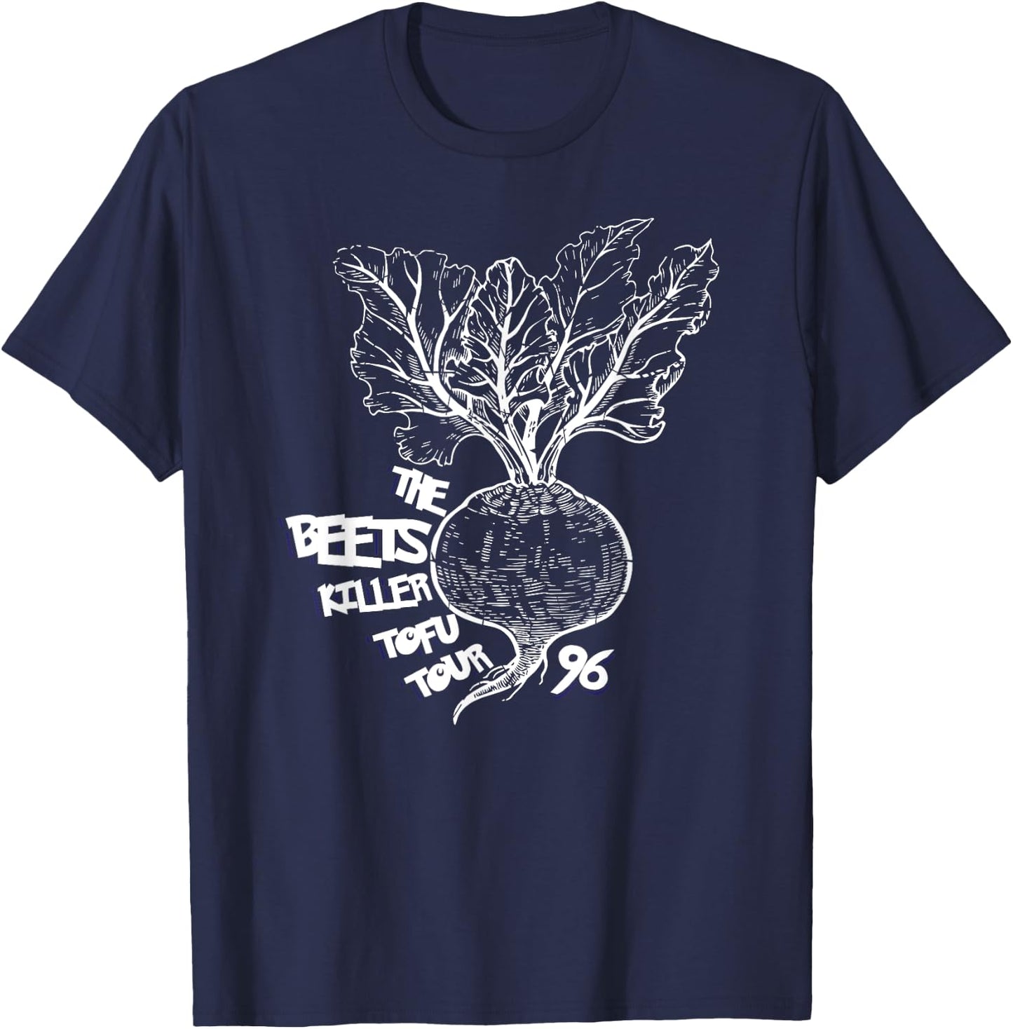 The Beets Killer Tofu Tour Vegan T-Shirt - T-Shirt | Navy