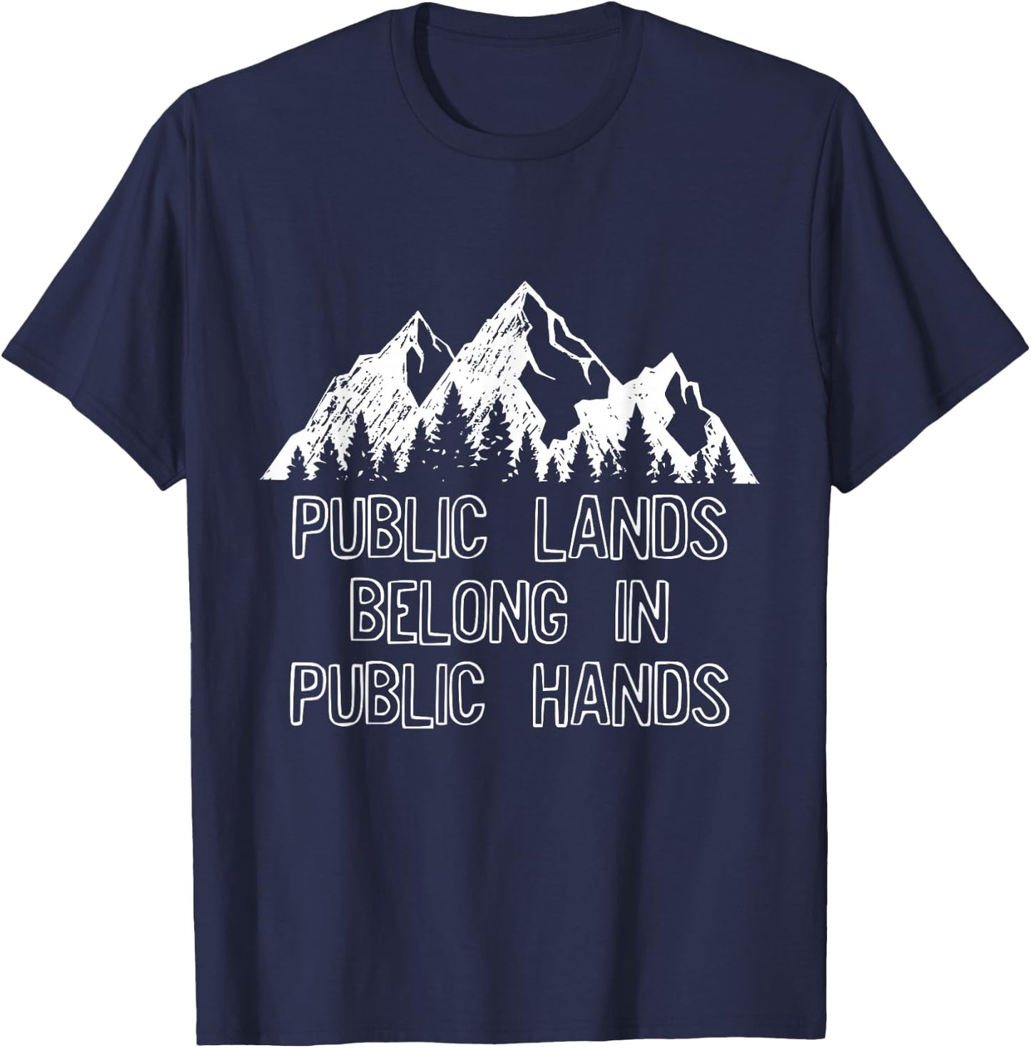 Public Landowner Gift Keep Public T-Shirt - T-Shirt | Navy