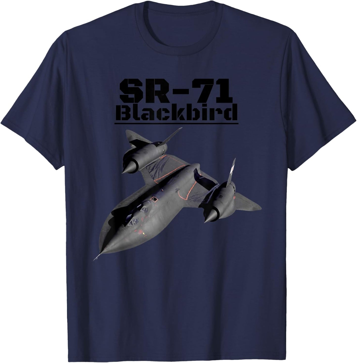 A great SR-71 Blackbird Aviation . T-Shirt - T-Shirt | Navy