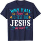 Why Y'all Trying to Test the Jesus in Me T-Shirt - T-Shirt | Navy