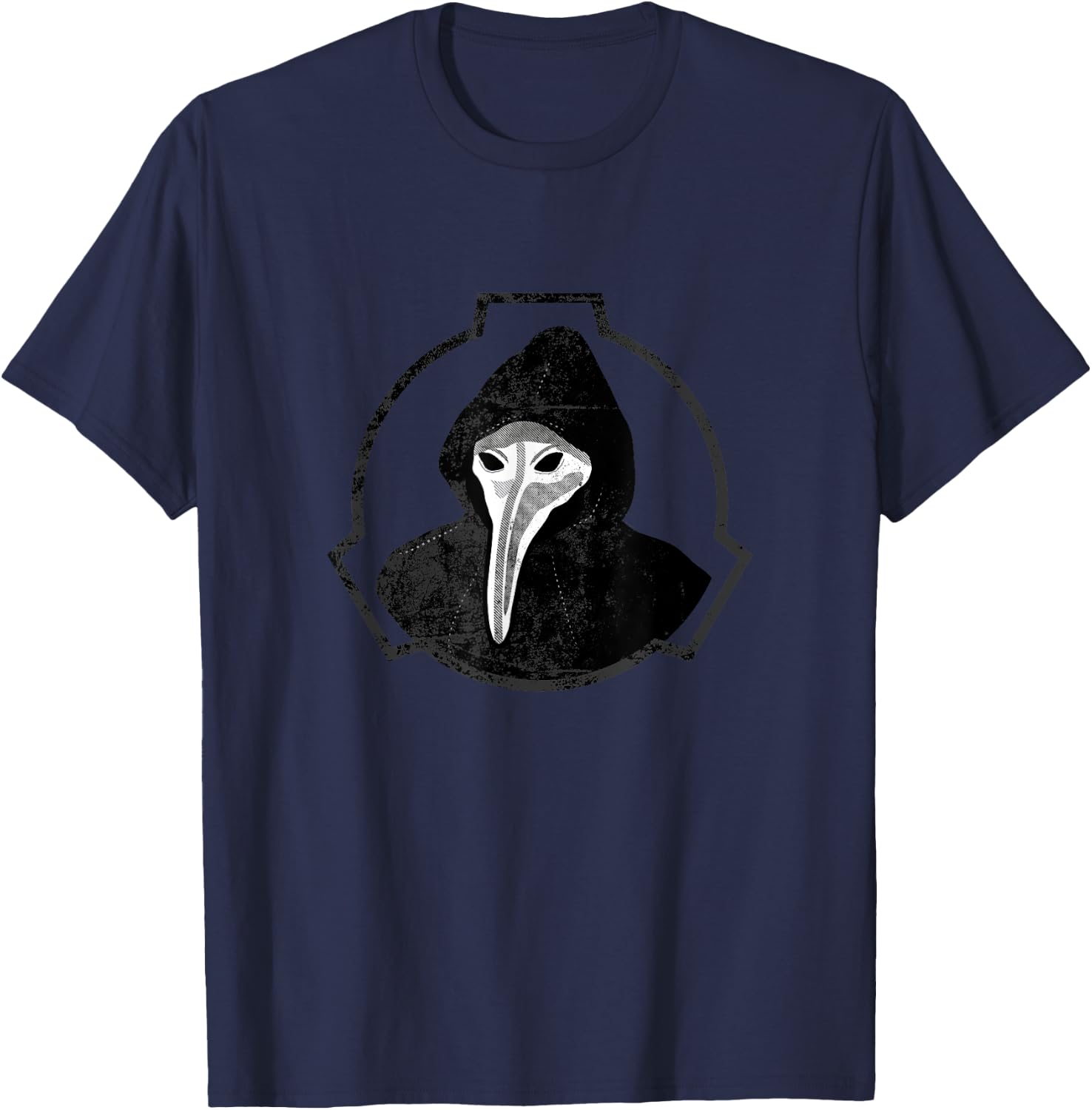 SCP-049 Plague Doctor SCP T-Shirt - T-Shirt | Navy