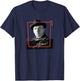 Russian Writer Mikhail Bulgakov With Signature T-Shirt - T-Shirt | Navy