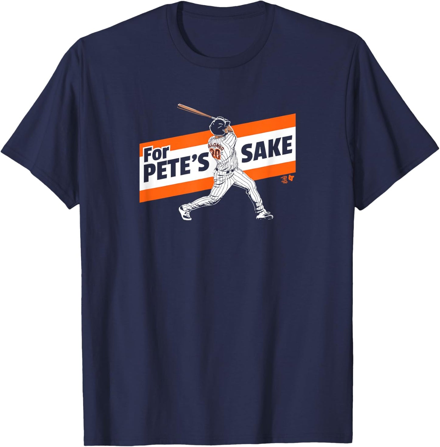 Pete Alonso - For Pete's Sake - New York Baseball T-Shirt - T-Shirt | Navy