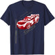 Disney Pixar Cars Lightning McQueen Neon Schematics Logo T-Shirt - T-Shirt | Navy