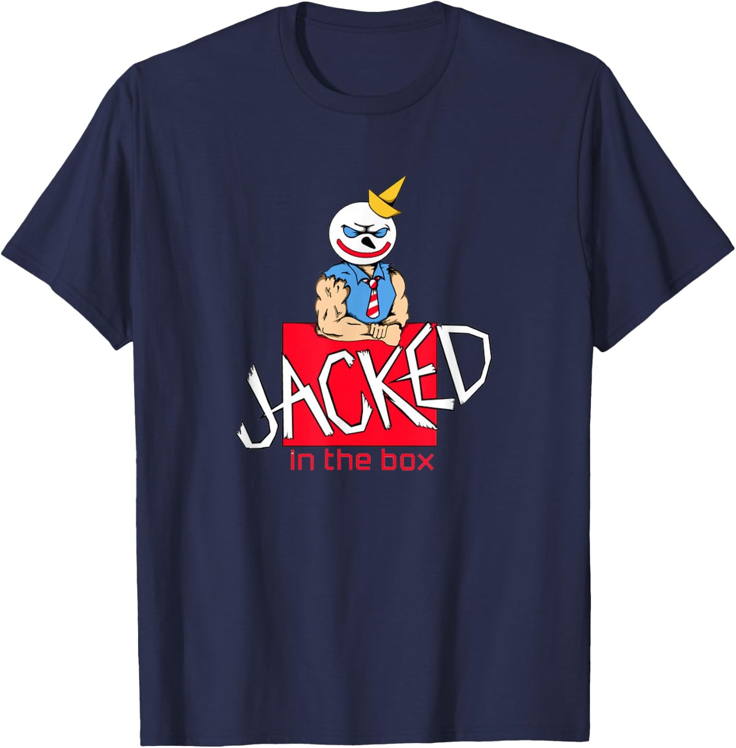 Jacked in The Box T-Shirt - T-Shirt | Navy