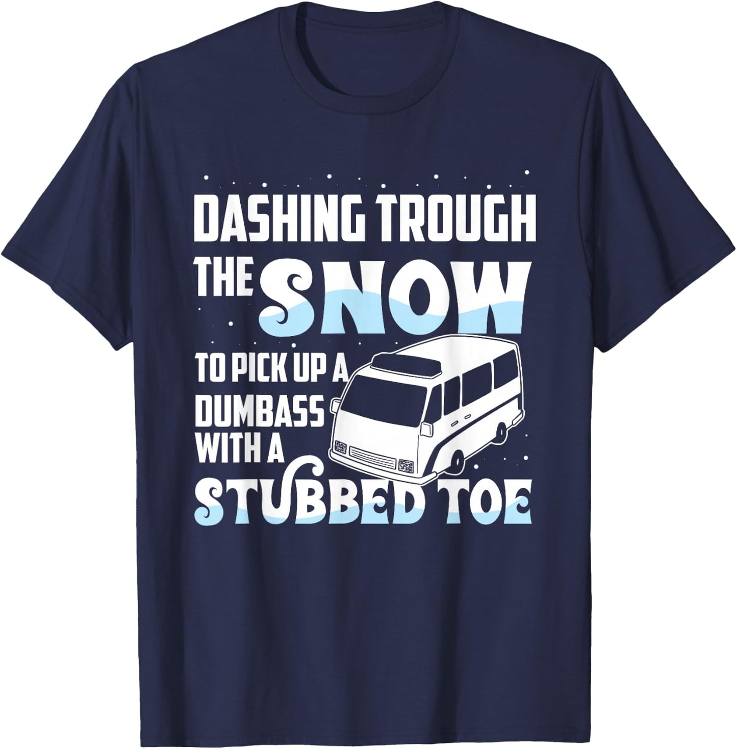 Funny EMT First Responder Paramedic Christmas Winter T-Shirt - T-Shirt | Navy