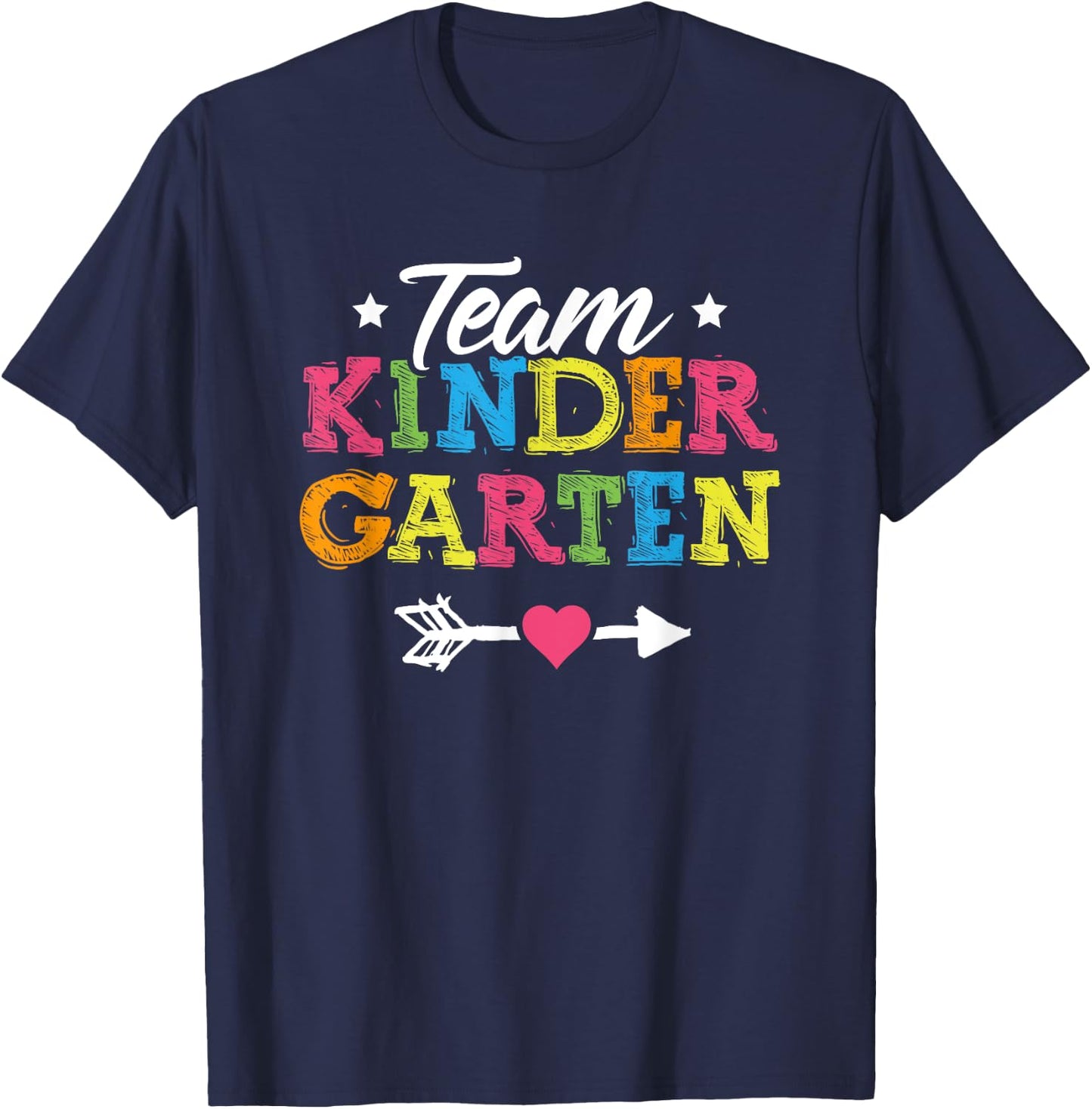 Team Kindergarten Shirt Teacher Student Kids Back To School T-Shirt - T-Shirt | Navy